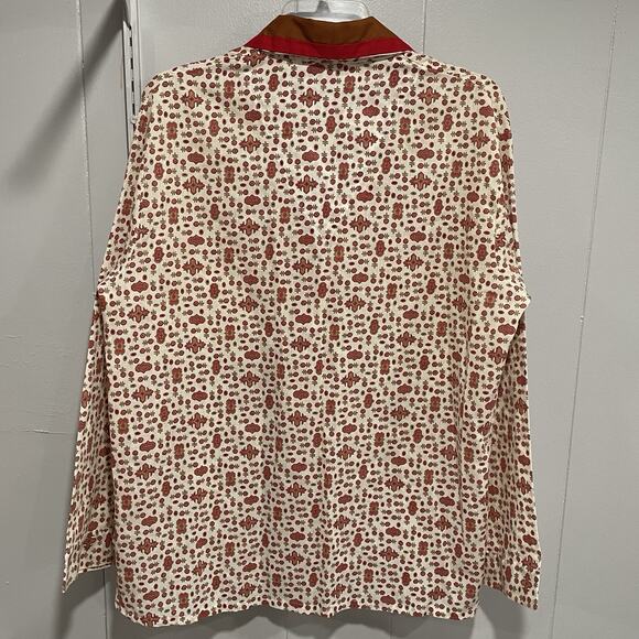 Vintage 70s K Mart Womens Button Front Shirt Size Medium Retro Groovy Pocket - Picture 3 of 6